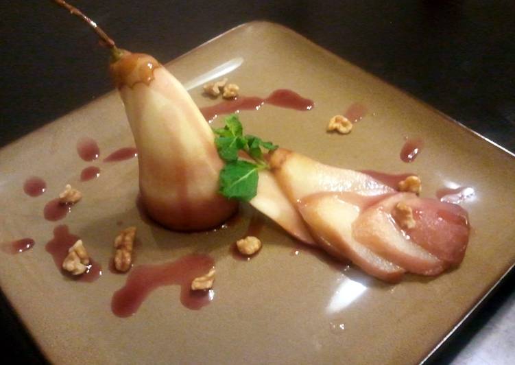 Easiest Way to Prepare Award-winning Poached Pears