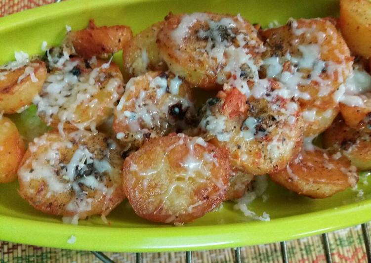 Recipe of Oven roasted chilli potato…. in 14 Minutes for Mom