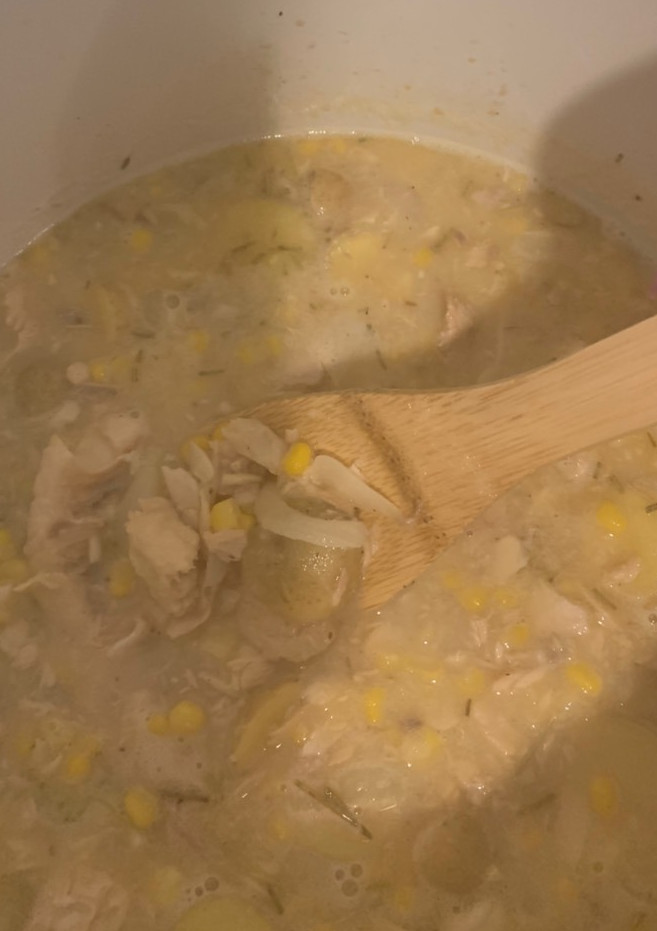A picture of Salmon Chowder.