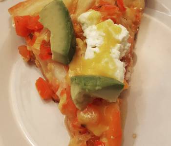 How To Prepare Recipe Salsa Cheddar Sour Cream  Avocado Pizza Delicious and Healthy