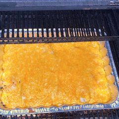 A picture of Smoked Chicken Enchiladas.
