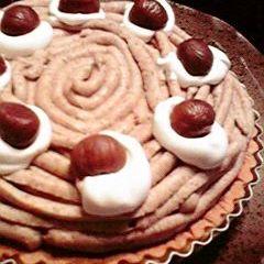 A picture of Sweet Chestnut Mont Blanc Tart With Mousse.