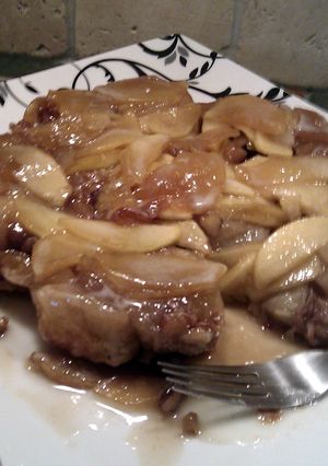 A picture of * Upside-down Cinnamon Apple Coffee Cake *.