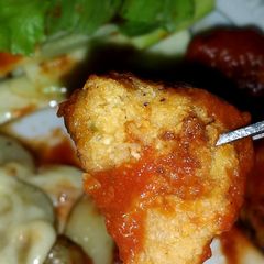 A picture of Incredibly delicious okara vegan meatballs.