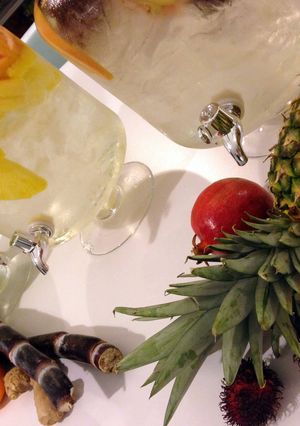 A picture of Infused water.
