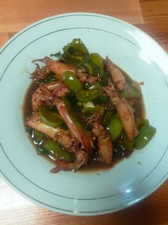 Foto resep Tumis cumi asin cabe ijo