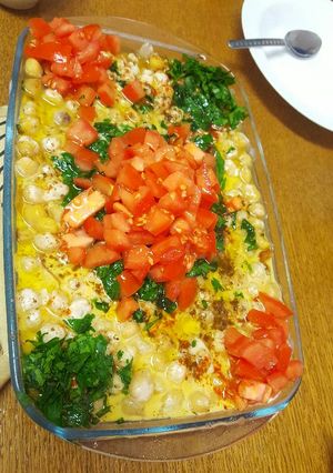 A picture of Fatteh Hummus.