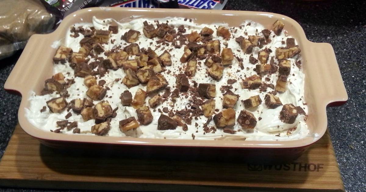 Snickers Dip (served with pretzels and apple slices) Recipe by Wiggy ...
