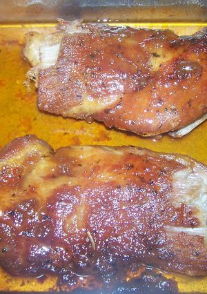 A picture of Candied Ribs.