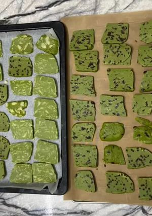Hình của món Bánh quy bơ vị trà xanh.