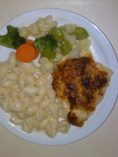 A picture of Italian crusted chicken.