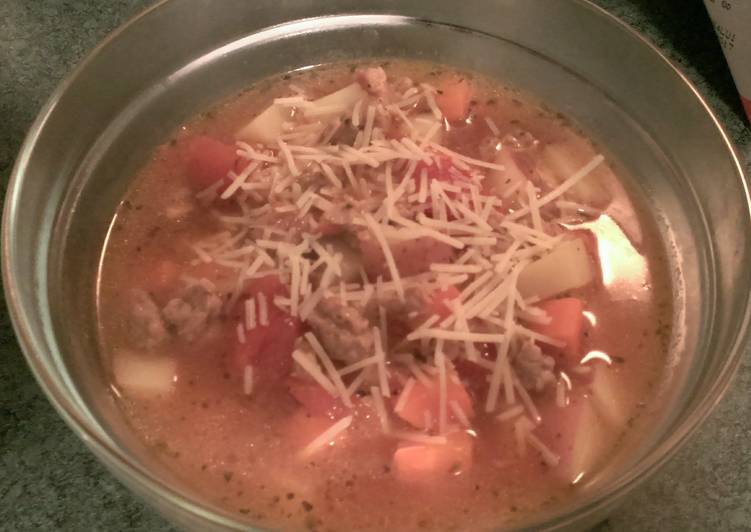 Simple Way to Make Super Quick Homemade Hearty Sausage Soup