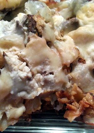 A picture of Leftover pot roast casserole.
