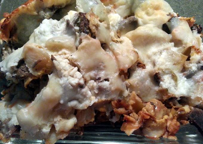 Leftover pot roast casserole