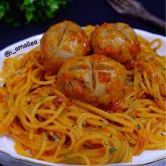 Spaghetti Bolognaise with Meat Ball-レシピのメイン写真