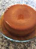 Flan de plátanos topochos