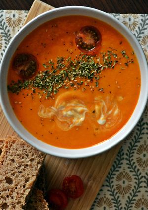 Una foto de Sopa de tomate fácil