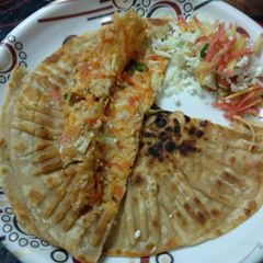 A picture of Carrot cauliflower paratha.
