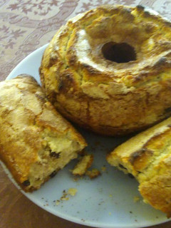 Una foto de Budín navideño con frutas