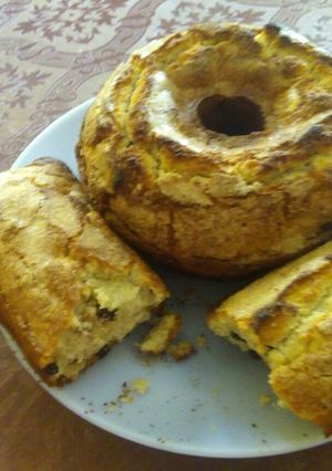 Una foto de Budín navideño con frutas