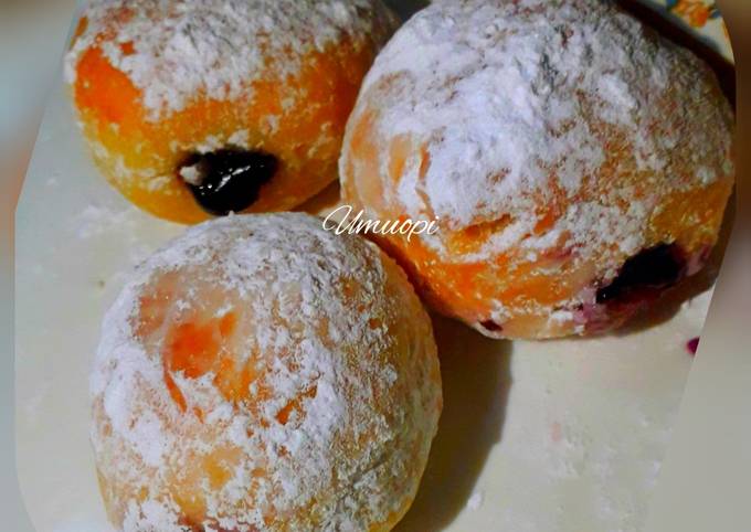 Cara Gampang Membuat DONAT SALJU BOMBOLONI(donat size mini), Sempurna