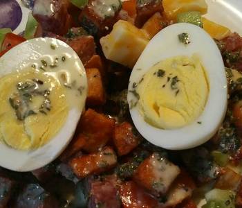 Without Fail Make Recipe Meat Cheese Tomato and Herb Salad Delicious and Healthy
