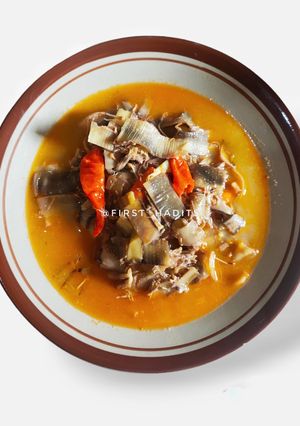 Foto resep Jantung Pisang Kuah Santan