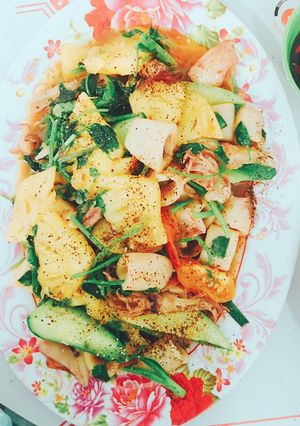 Hình của món Mực xào chua ngọt.
