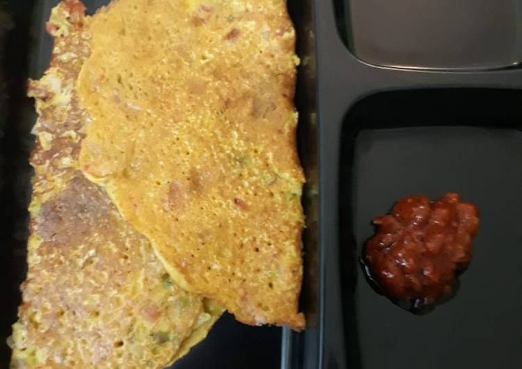 Recipe of Homemade Besan Chilla / Gram flour pancake