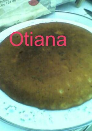 Una foto de Cuajada de plátano maduro