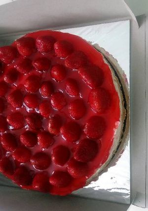 Foto resep Strawberry cheesecake (no bake)