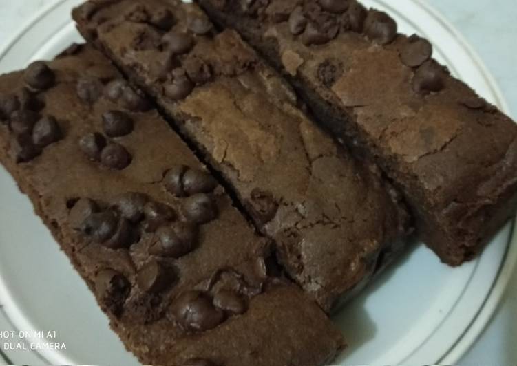 Brownies panggang with shiny crust❤️