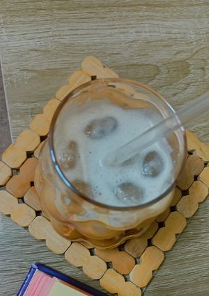 صورة لوصفة آيس كوفي بالطحينية