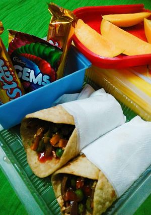 A picture of Hara Bhara Kathi roll.