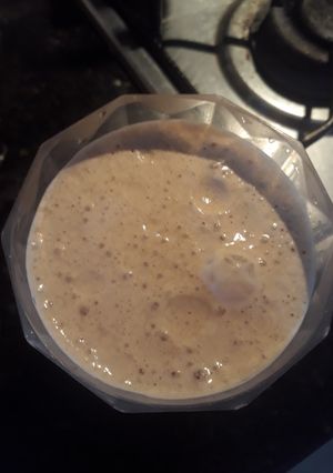 Una foto de Café frío en leche