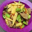 Tumis daging dan petai