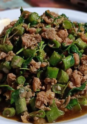 รูปของ ผัดกระเพราหมูสับ V3 (สูตรเข้มข้น) สูตรจบ 😁😁😁