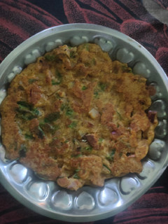 A picture of சிறுதானிய சர்க்கரை பூசணி கீரை அடை.