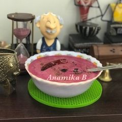 Beetroot PachaDi or South Indian Raita: (Kerala Style) A picture of Beetroot PachaDi or South Indian Raita: (Kerala Style).