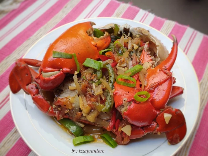 Cara Mudah Membuat Resep Kepiting lada hitam yang Enak Banget Anti Ribet, Mantap Sekali