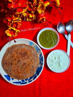 A picture of Buckwheat Flour Potato Paratha.