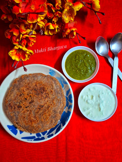 A picture of Buckwheat Flour Potato Paratha.