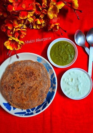 A picture of Buckwheat Flour Potato Paratha.