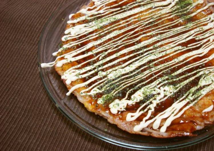 Simple Way to Make Delicious Ika Yaki - Squid Okonomiyaki