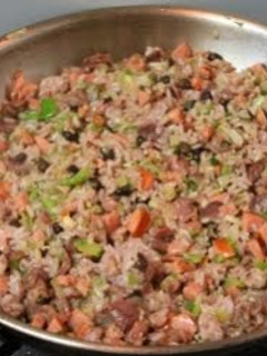 A picture of "Cajun Crack" Dirty Rice.