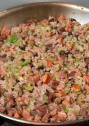 A picture of "Cajun Crack" Dirty Rice.