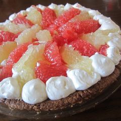 A picture of Grapefruit Almond Tart.