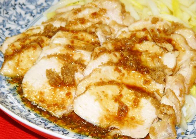 Ginger Sauce Chicken in the Microwave