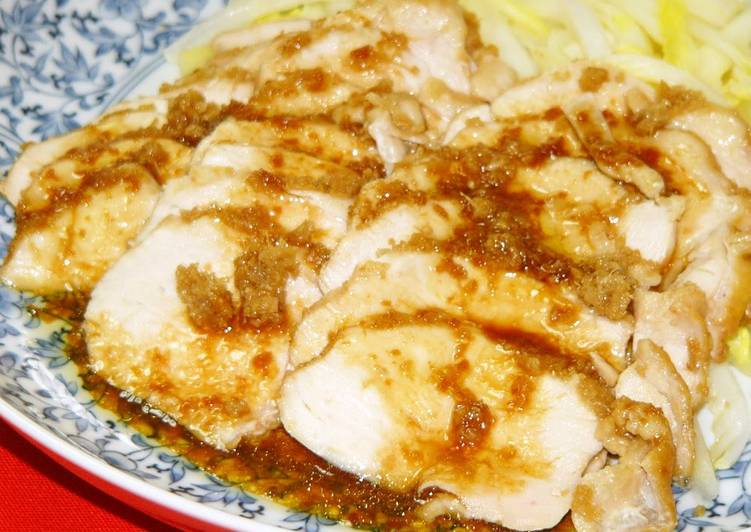 Ginger Sauce Chicken in the Microwave