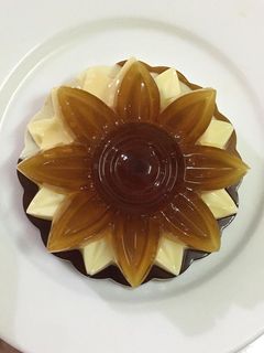 Hình của món Rau câu flan phô mai cà phê.